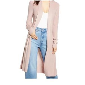 Leith long sweater, blush color